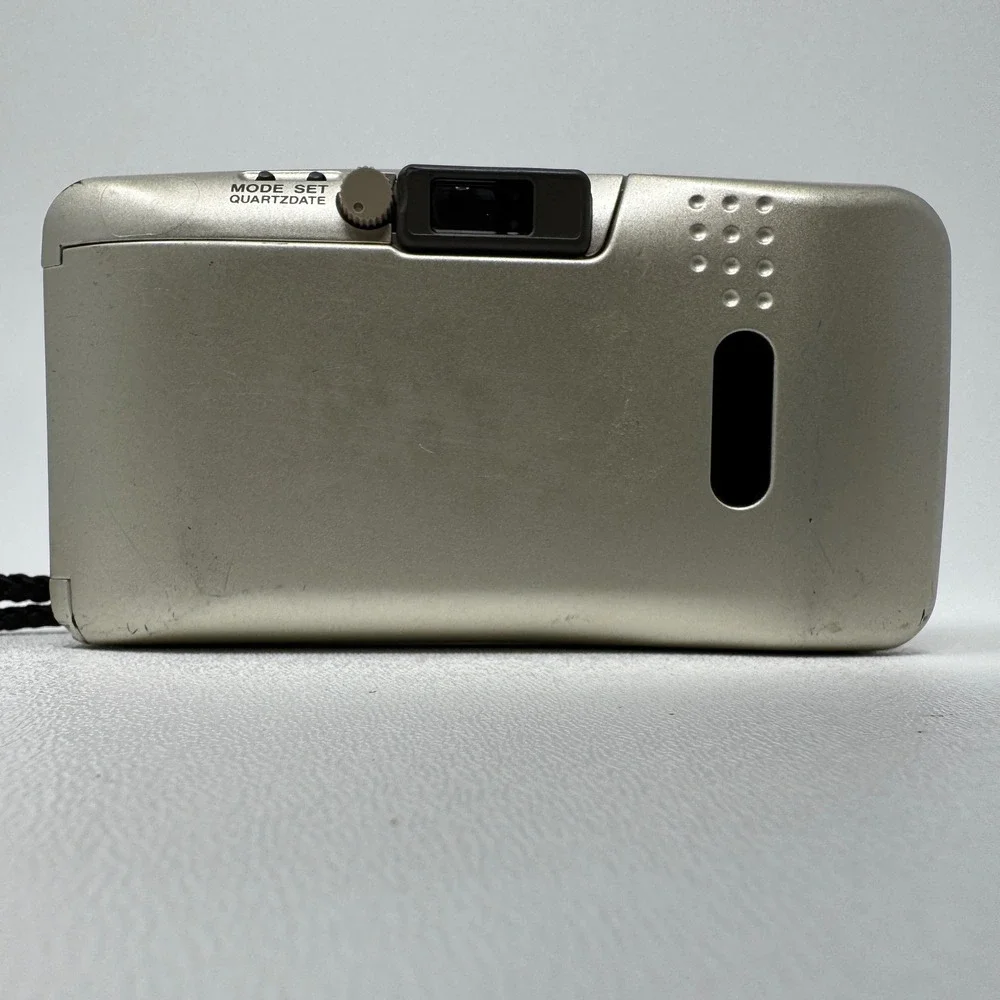 Olympus Stylus Zoom 105 35mm Film Camera Gold Weatherproof - For Parts Repair